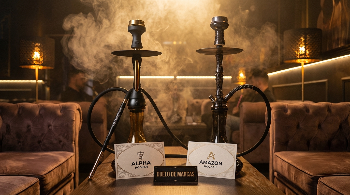 Duelo de Marcas: Alpha Hookah vs. Amazon Hookah (Análisis Técnico)