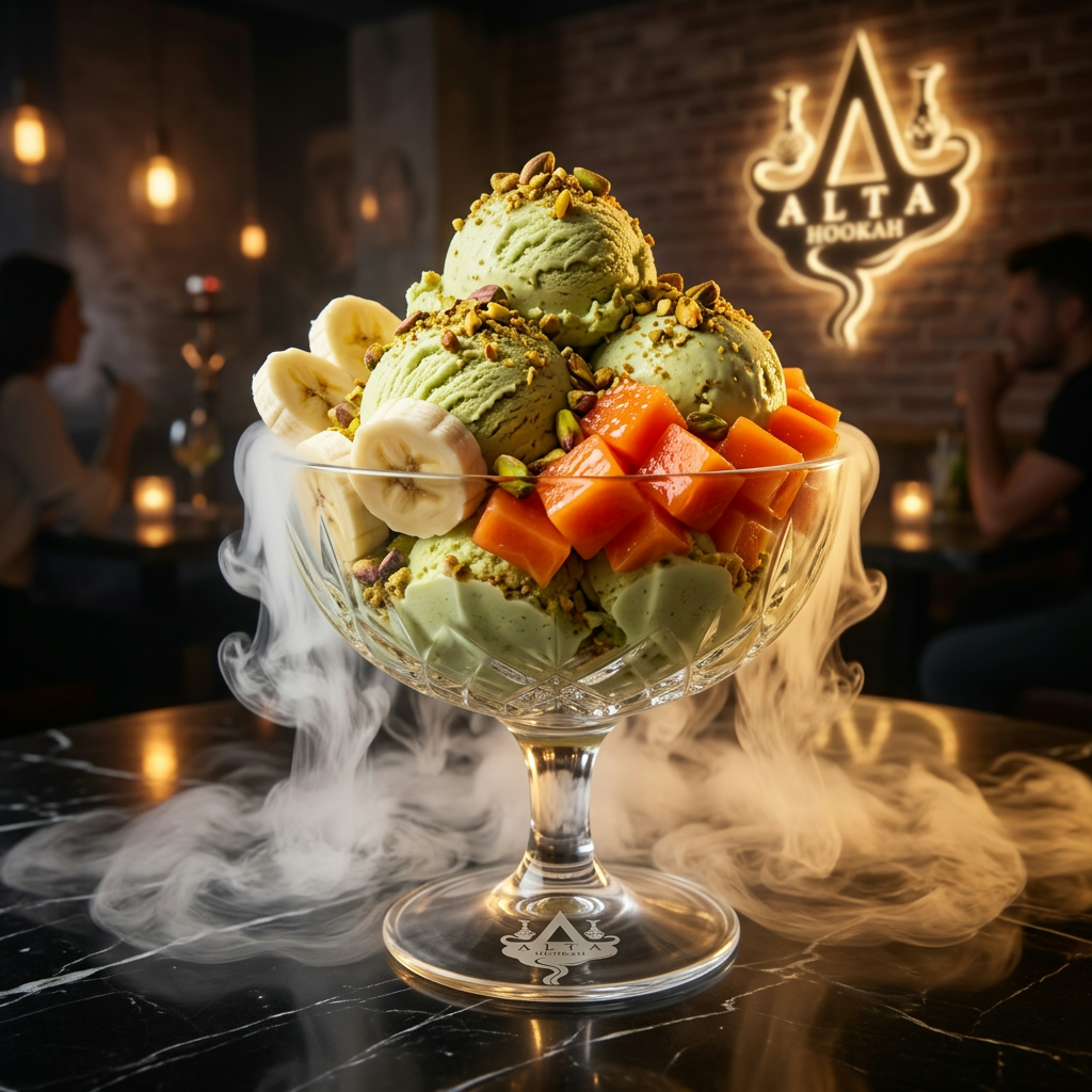 Copa Gelato Tropical: Pistacchio & Papaya