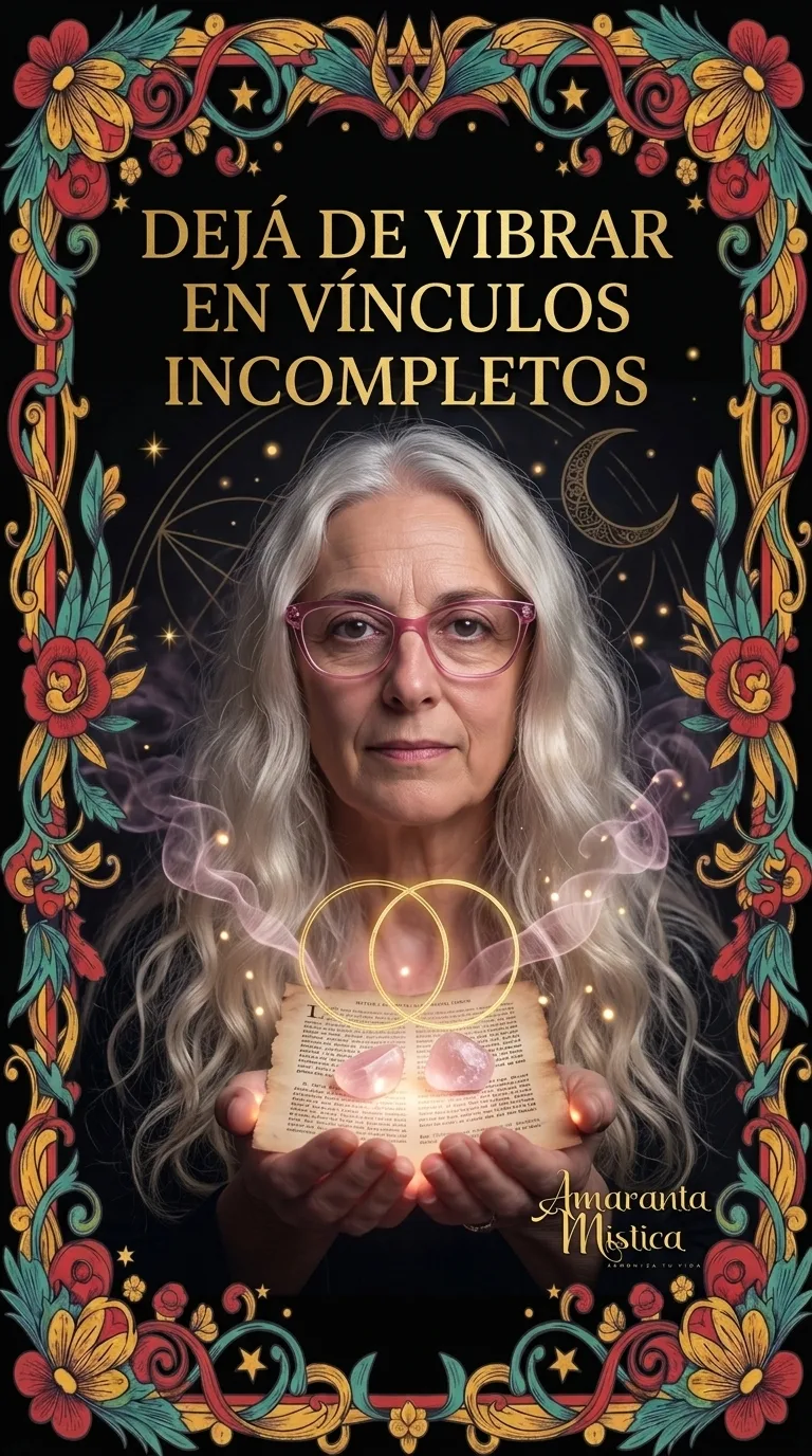 Dejá de vibrar en vínculos incompletos