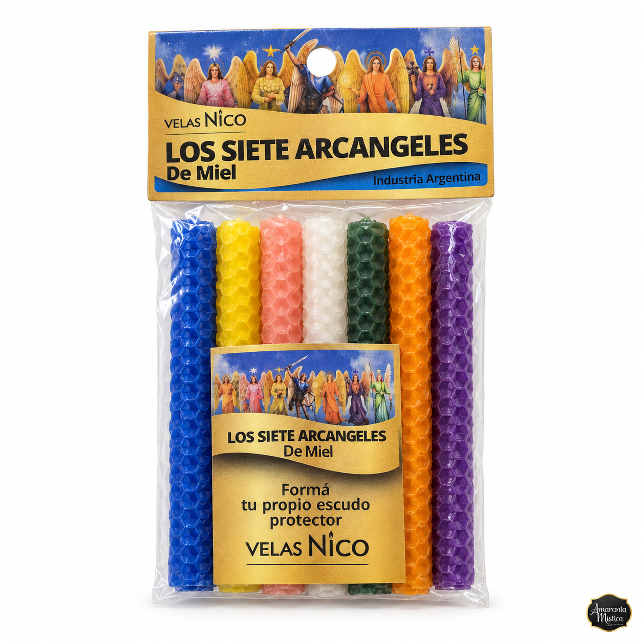 Velas Los Siete Arcángeles de Miel - Velas Nico