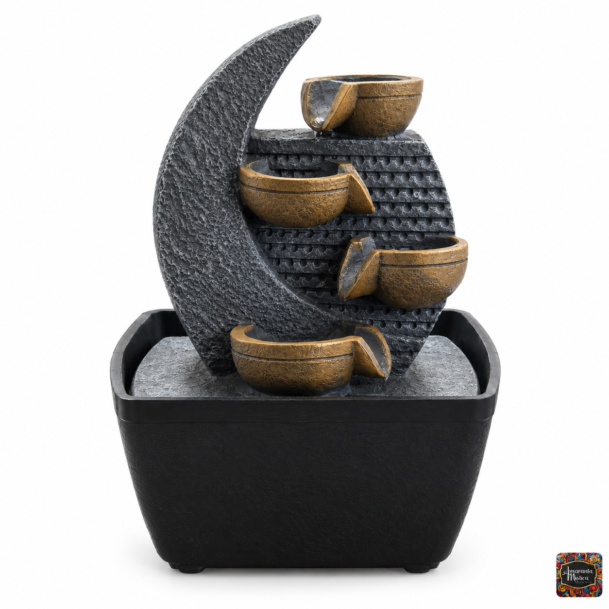 Fuente de Agua de Mesa Luna y Cuencos