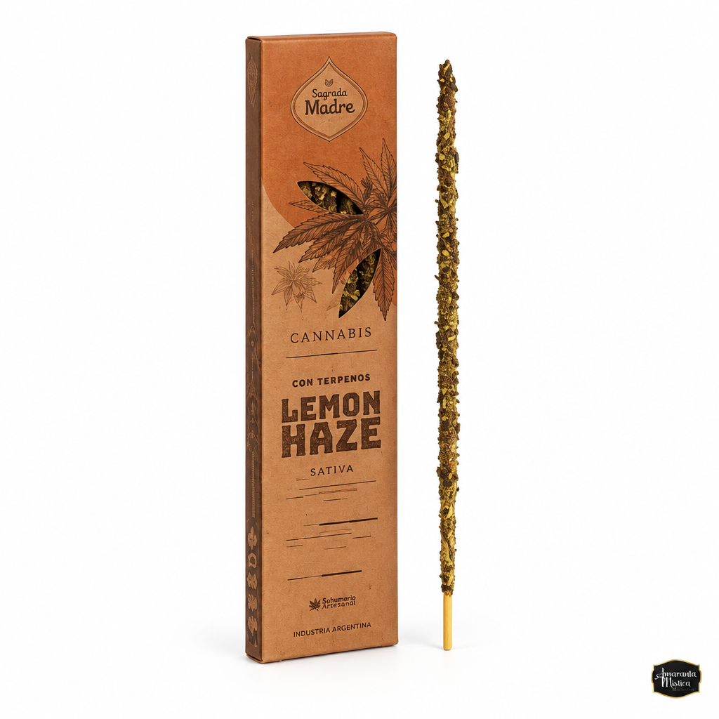 Sahumerio Sagrada Madre Cannabis "Lemon Haze"