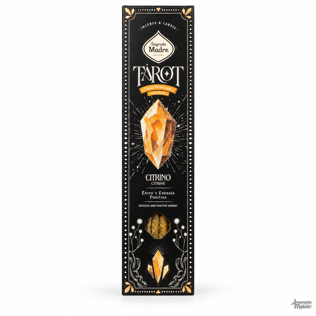 Sahumerios Sagrada Madre Tarot Gemas - Citrino (Naranja Especiada)