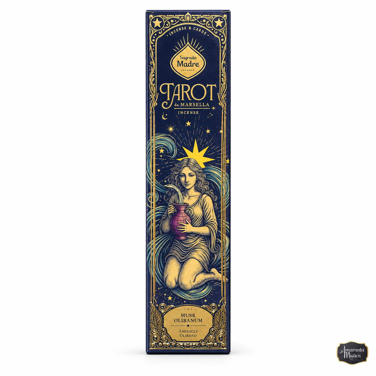 Sahumerios Sagrada Madre Tarot Marsella - La Estrella (Almizcle y Olíbano)