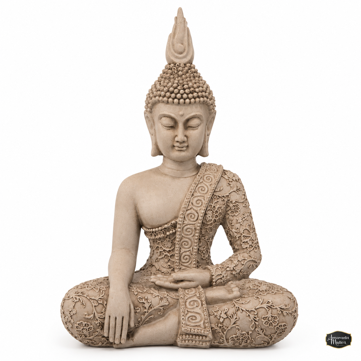 Buda Meditación de Resina Apto Exterior 50 cm - Estilo Tailandés