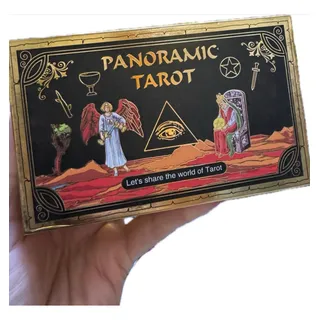 Gold Foil Tarot Panoramic Rider Holográfico Dorado Plásticas