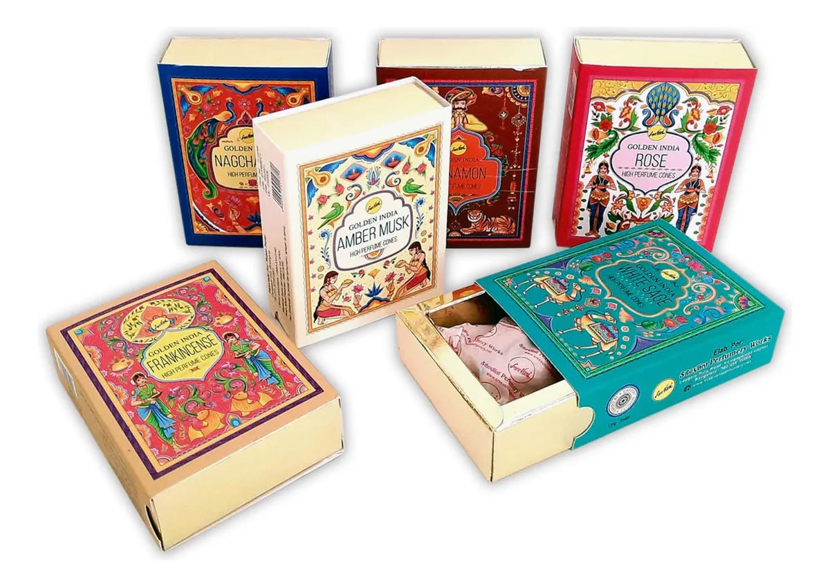 Conos Sahumerios Sree Vani Invertidos Backflow Humo Inverso