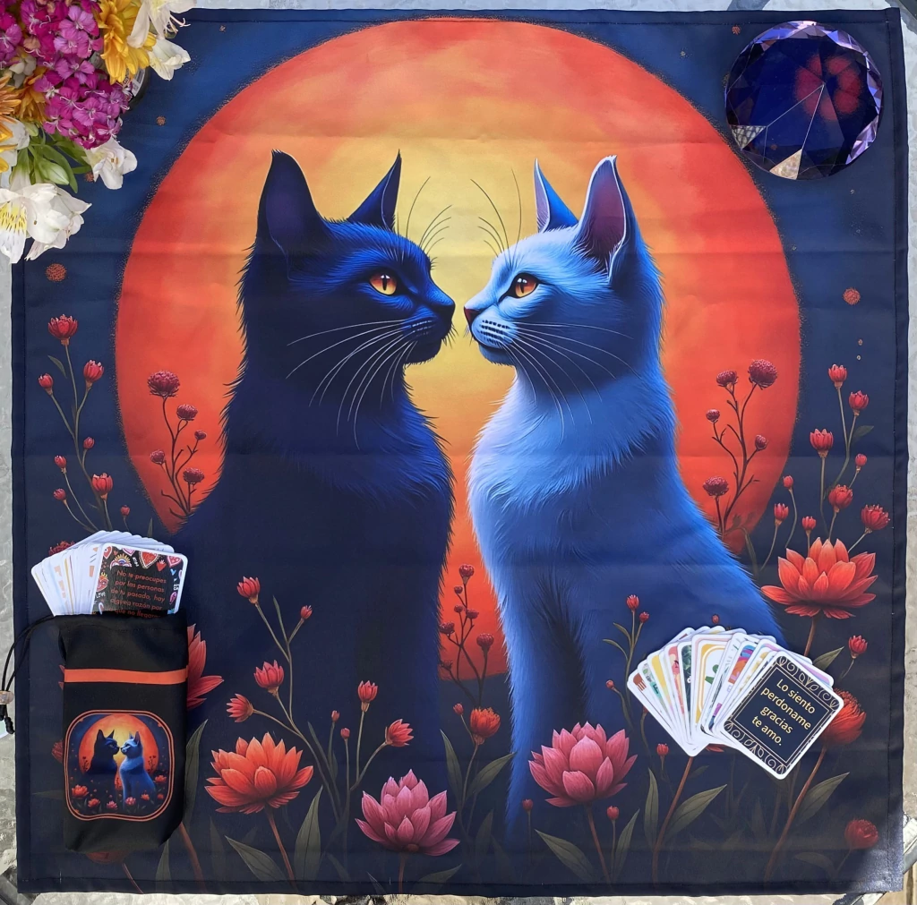 Paño de Tarot 70x70cm - 11 Mística - 9
