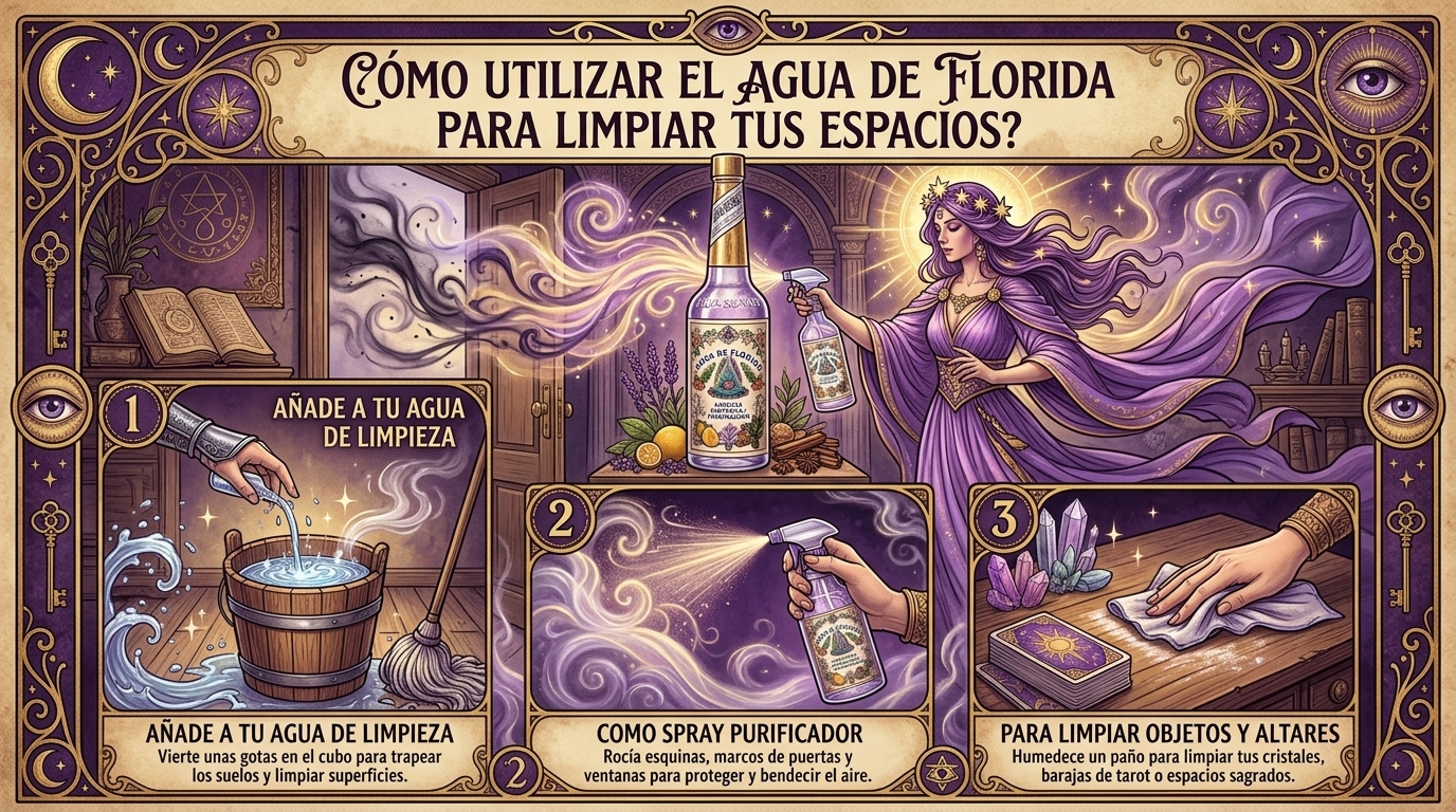 ¿Como Utilizar El "Agua De Florida" Para Limpiar Tus Espacios?