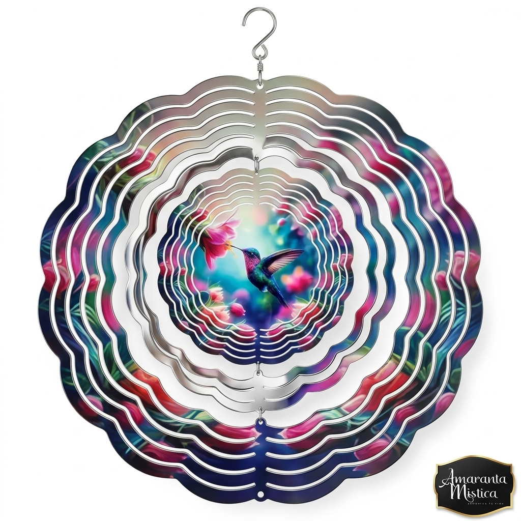 Móvil 3D de Viento Acero Inoxidable - Windspinner Zen