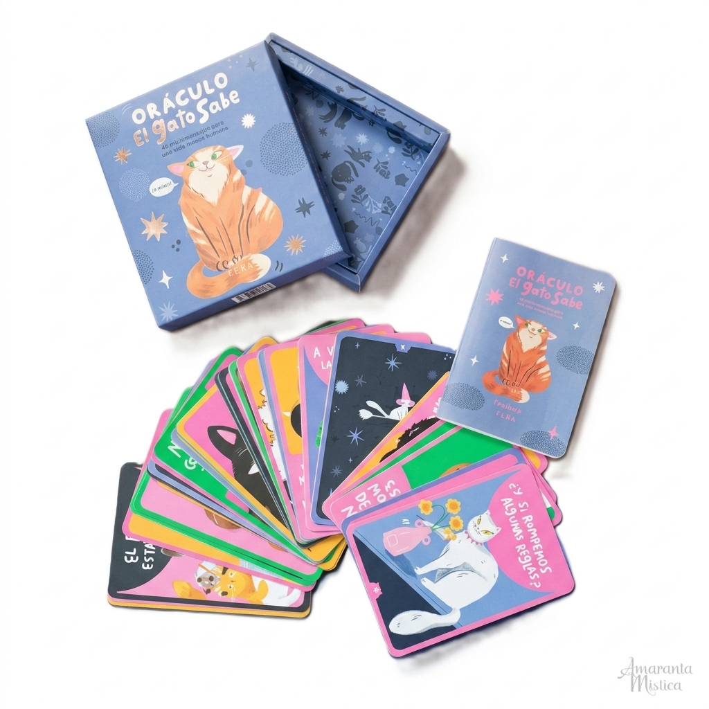 Oráculo El Gato Sabe - Caribay Rigou - Editorial Fera (45 Cartas + Guía)
