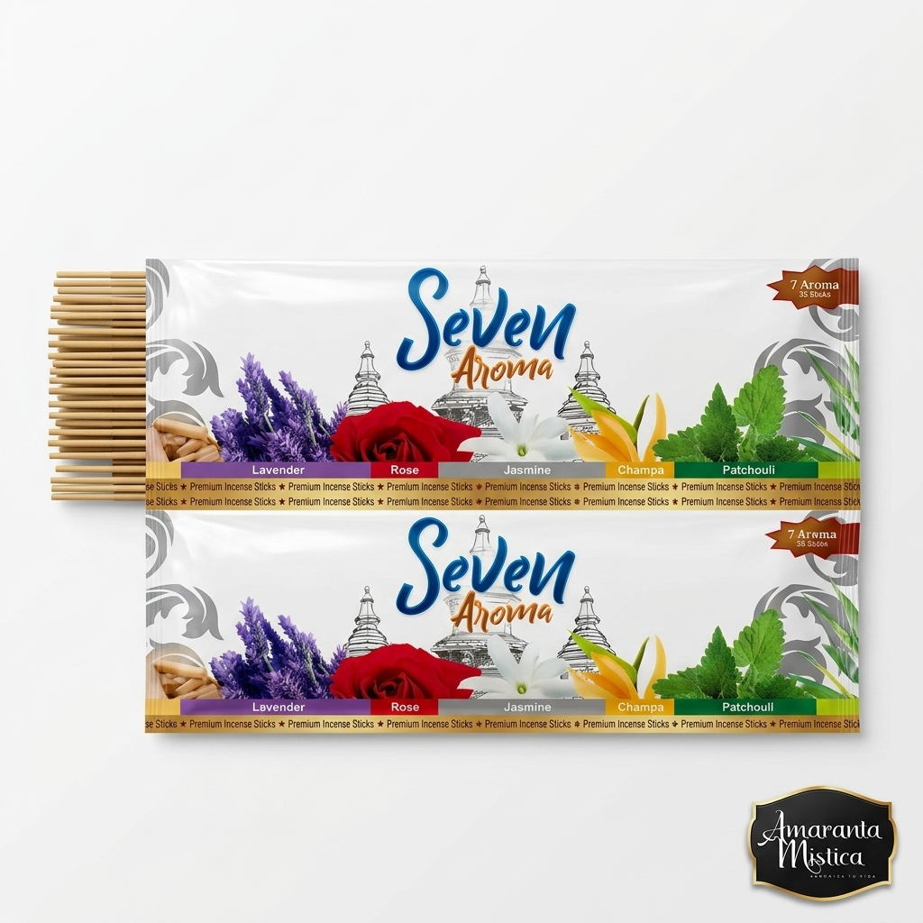 Sahumerios Seven Sree Vani 7 Aromas x 35 Varillas