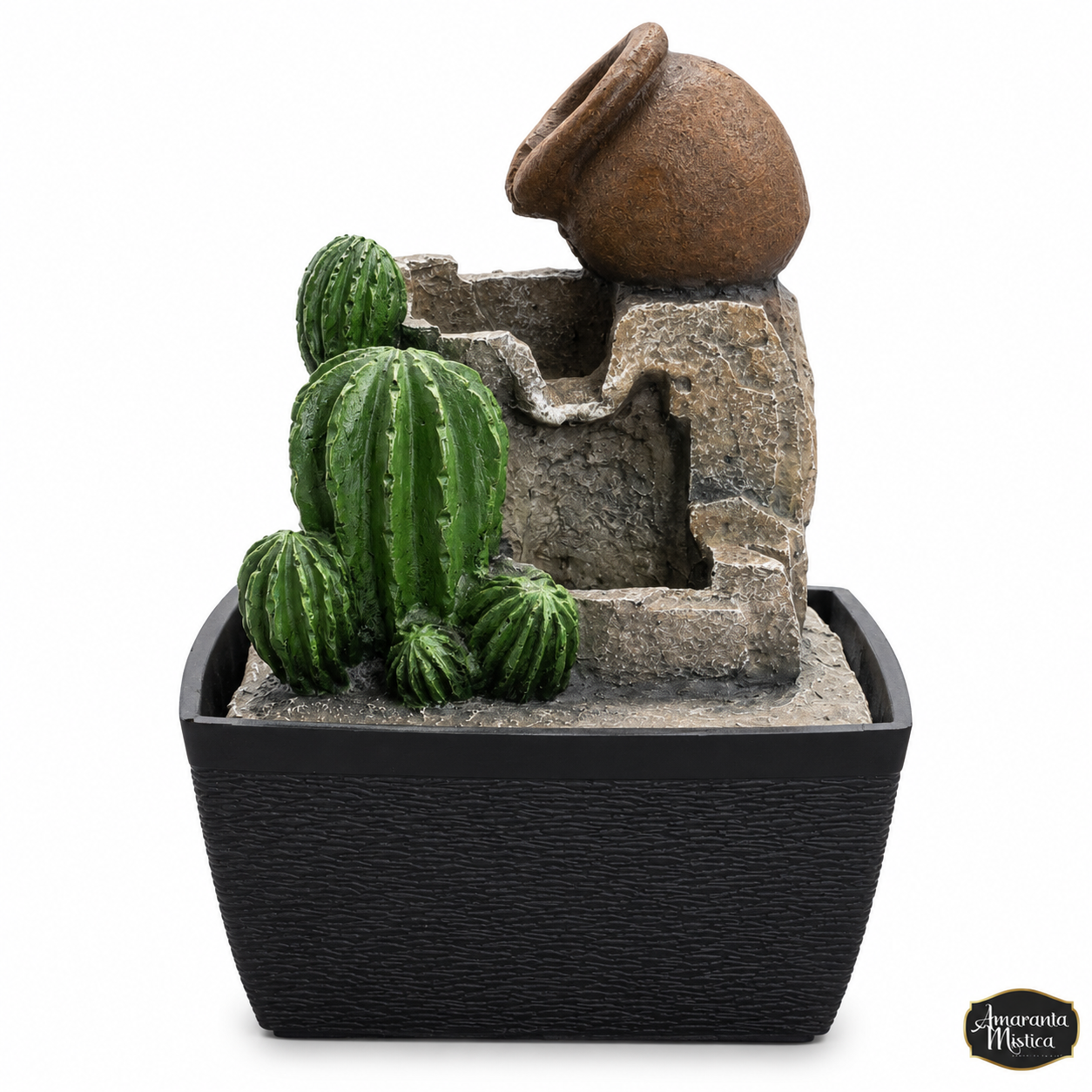 Fuente de Agua de Mesa Cactus y Jarra