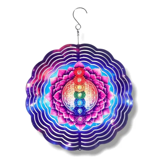 Móvil 3D de Viento Acero Inoxidable - Windspinner Zen - 2