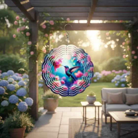 Móvil 3D de Viento Acero Inoxidable - Windspinner Zen