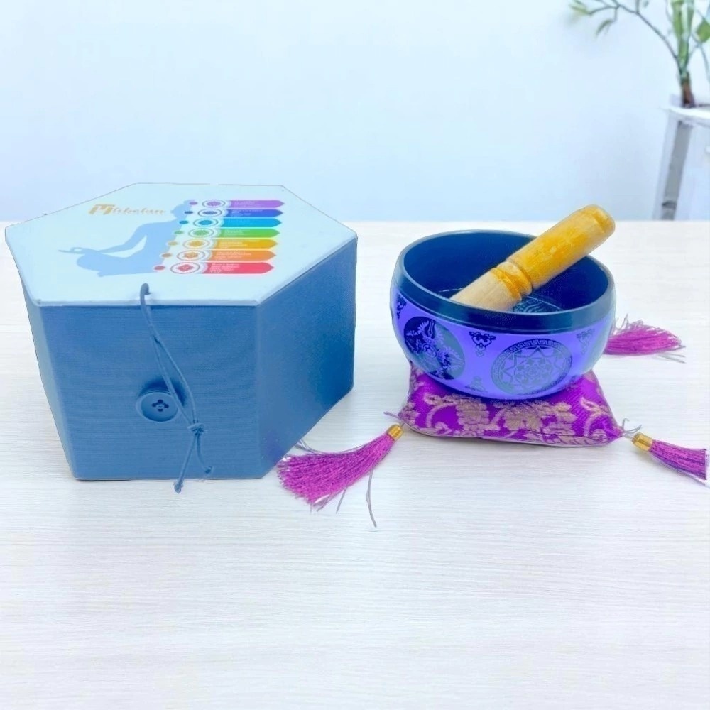 Cuenco Tibetano Mandala Violeta - 3