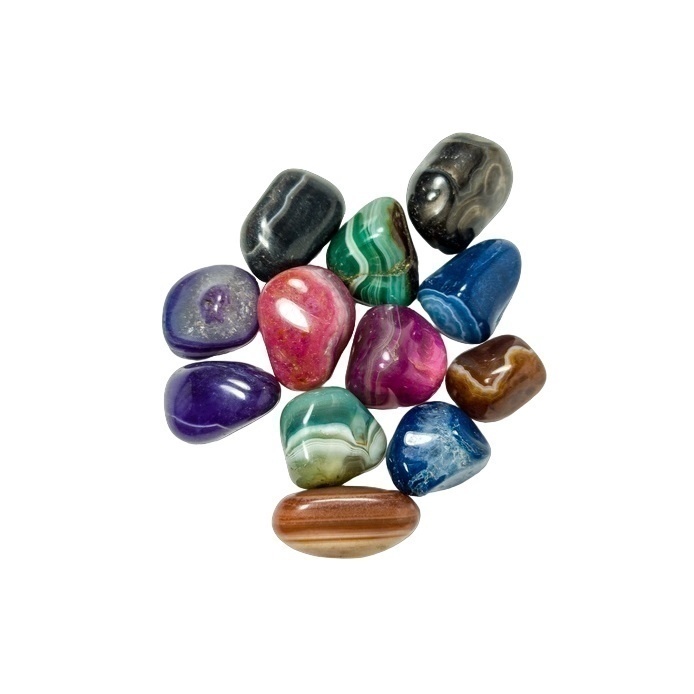 Piedras Gemas Ágata Colores N2 Pulida