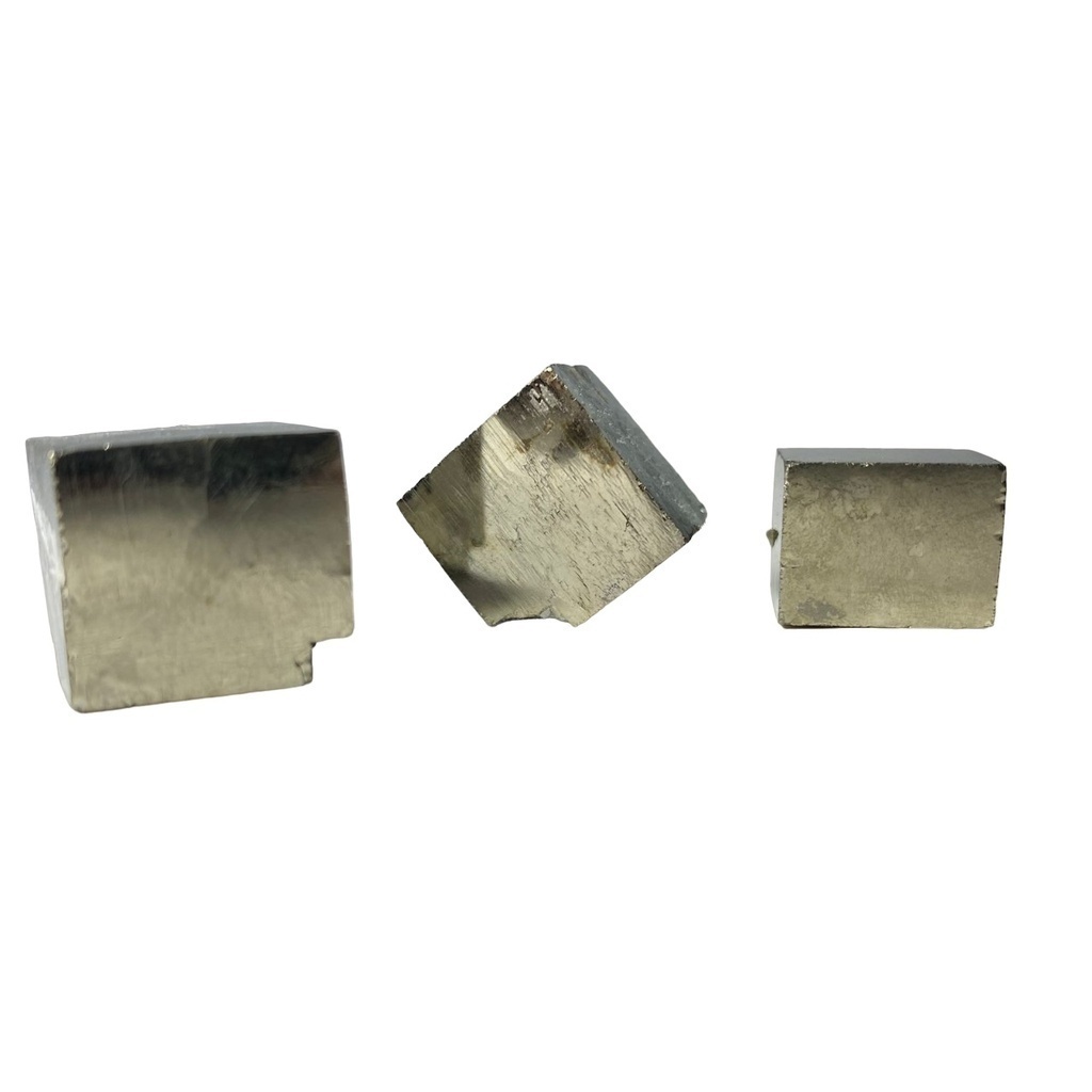 Piedra Gema Pirita Cúbica Extra Calidad N2 Bruto - 3