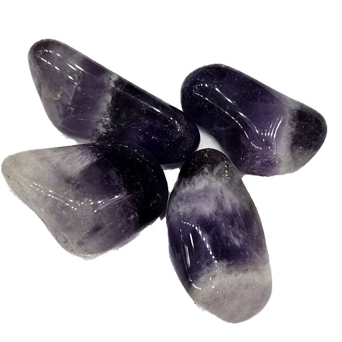 Piedra Gema Amatista Bandeada N4 Pulida