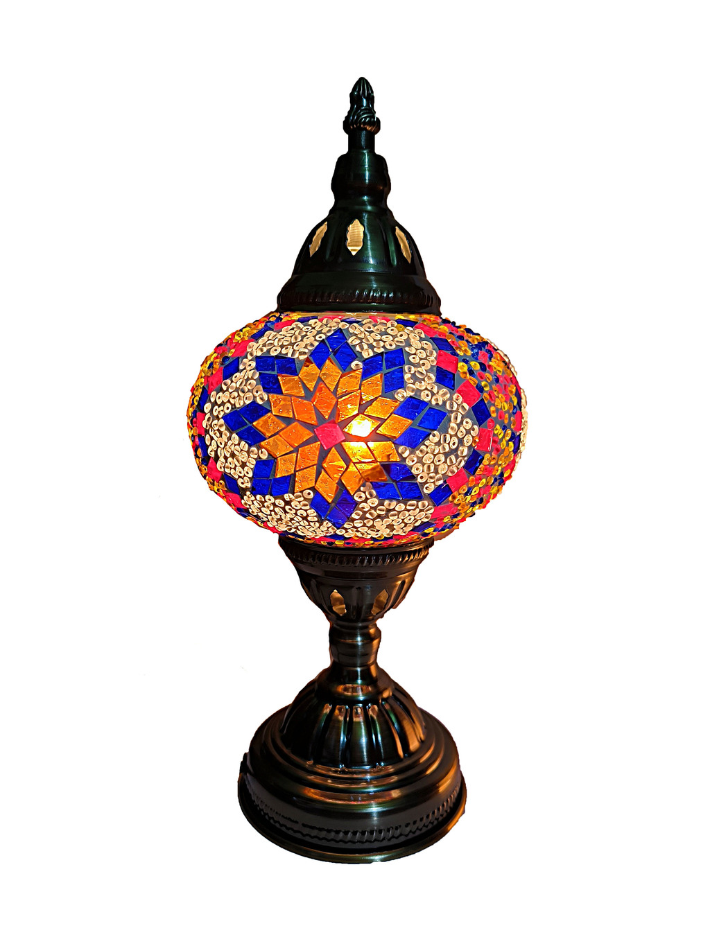 Lámpara Turca Velador Globo Grande