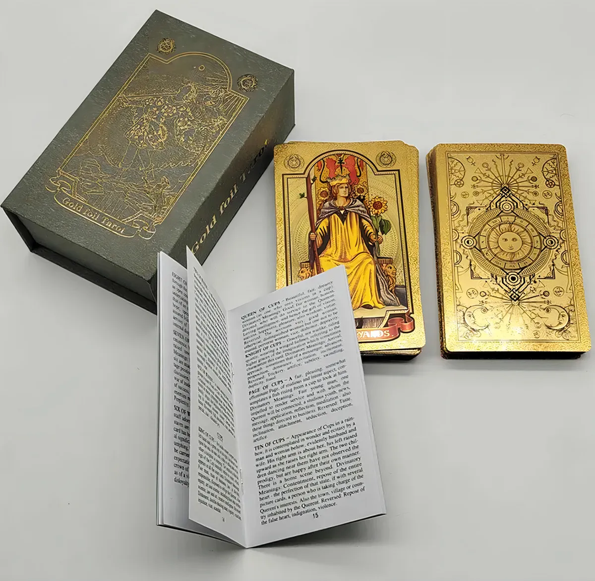 Gold Foil Tarot Holográfico Dorado Rider Waite