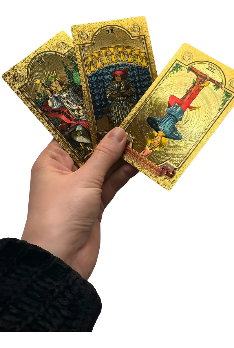 Gold Foil Tarot Holográfico Dorado Rider Waite - 3