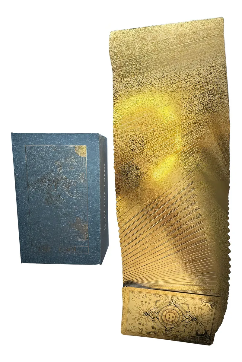 Gold Foil Tarot Holográfico Dorado Rider Waite - 5
