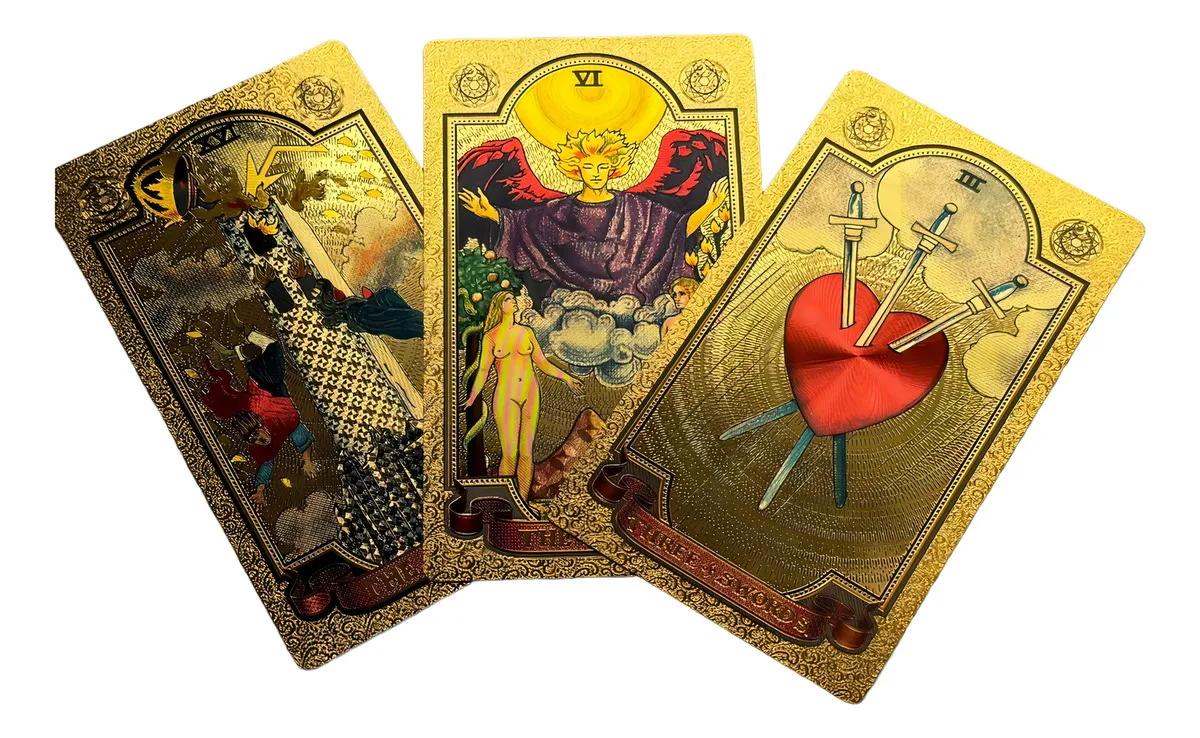 Gold Foil Tarot Holográfico Dorado Rider Waite - 6