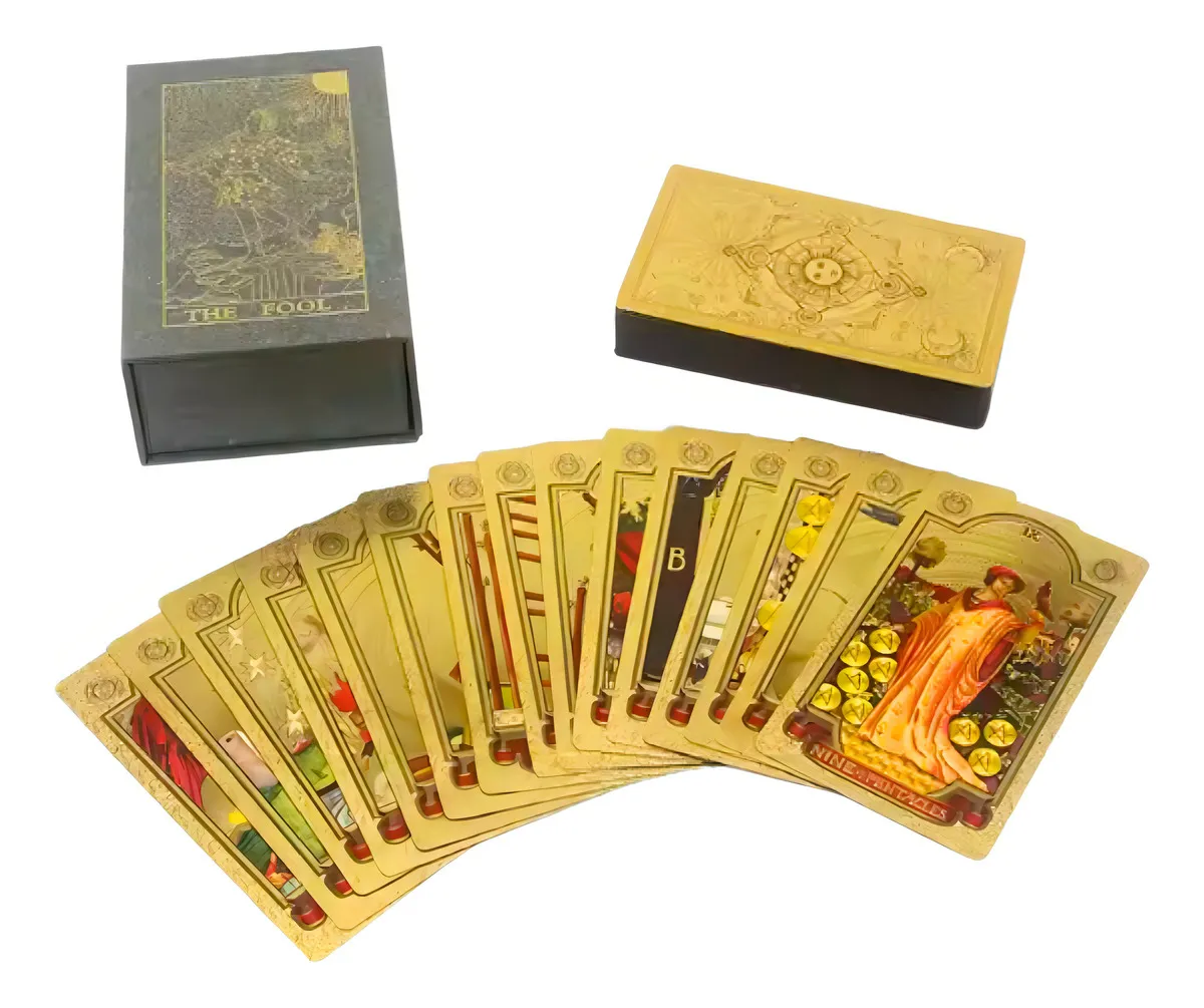 Gold Foil Tarot Holográfico Dorado Rider Waite - 8