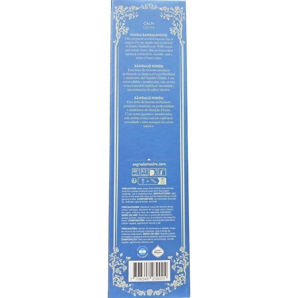 Sahumerio Tao Perfum Premium Sándalo Hindú - 3