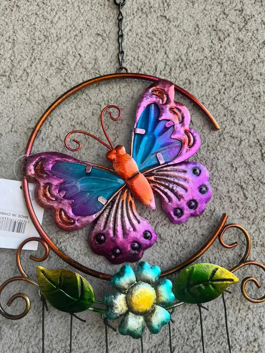 Móvil Llamador de Ángeles Colibrí & Mariposa - Atrapasol Místico - 3