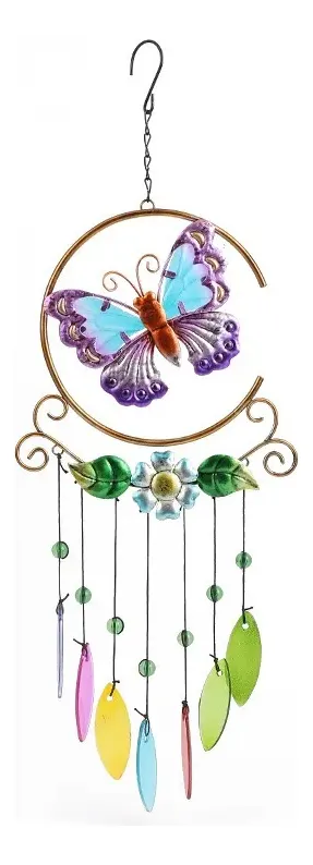 Móvil Llamador de Ángeles Colibrí & Mariposa - Atrapasol Místico